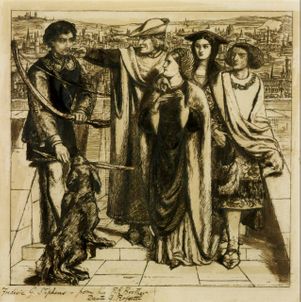 D.G. Rossetti, Torello's First Sight of Fortune